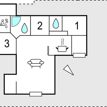 Three-bedroom In Сasa de vacaciones Otterup